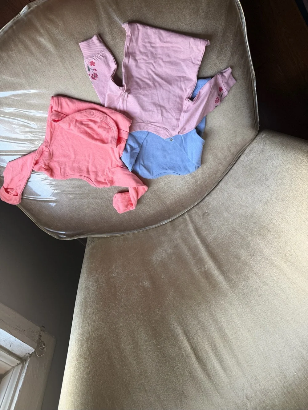 Carter's Pink and Light Blue Baby Pants Set